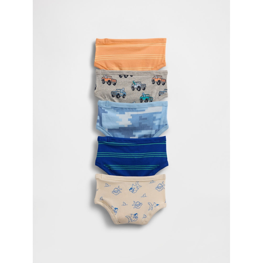 Toddler Organic Stretch Cotton Briefs (5-Pack)