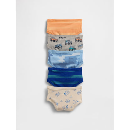 Toddler Organic Stretch Cotton Briefs (5-Pack)