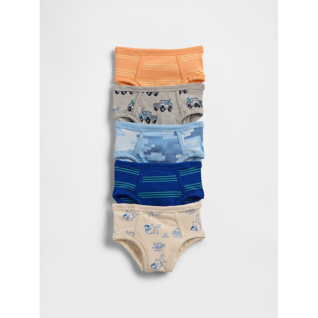 Toddler Organic Stretch Cotton Briefs (5-Pack)