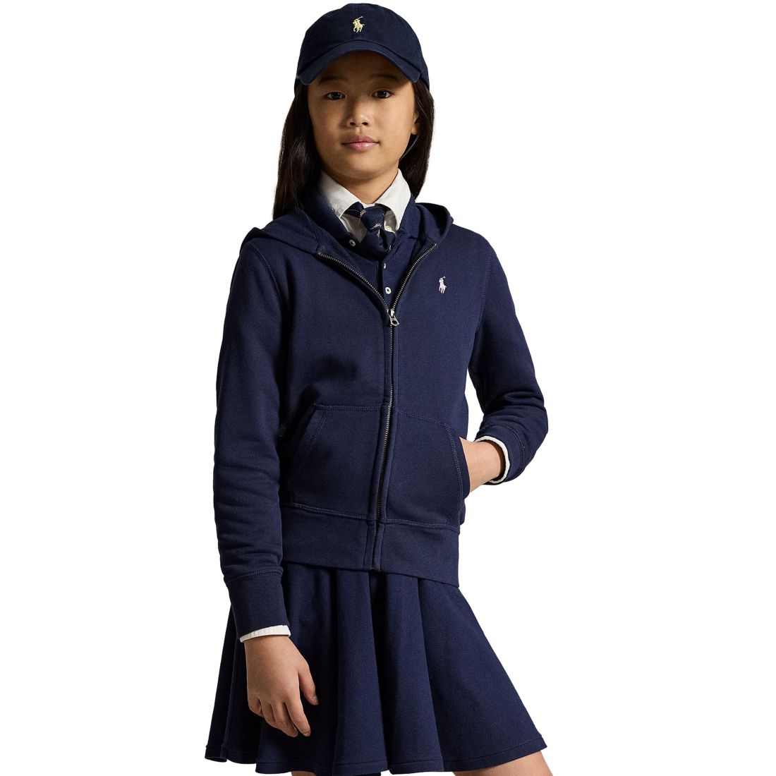 Polo Ralph Lauren Big Girls French Terry Full-Zip Hoodie