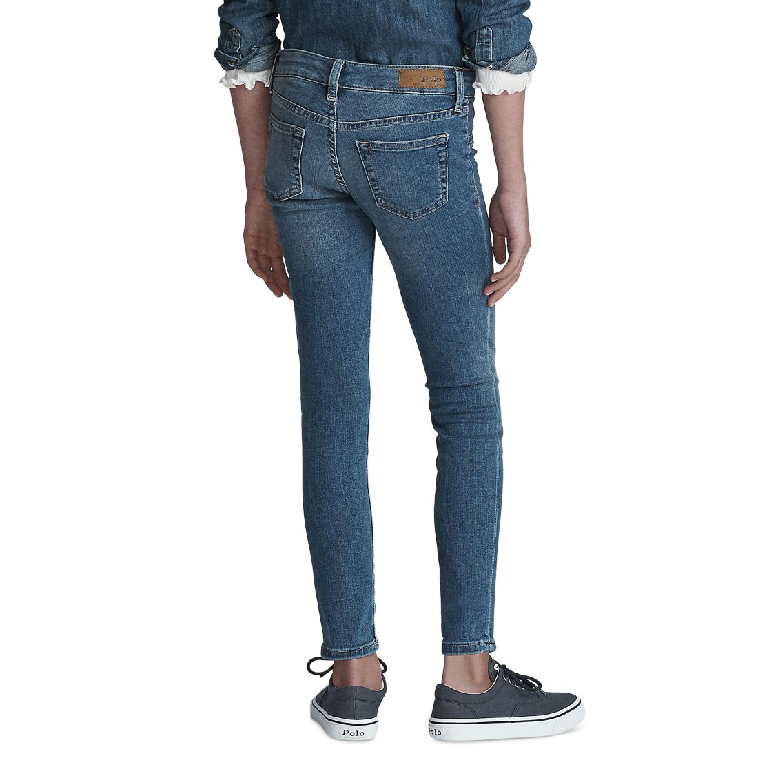 Polo Ralph Lauren Big Girls Aubrie Five-Pocket Denim Leggings