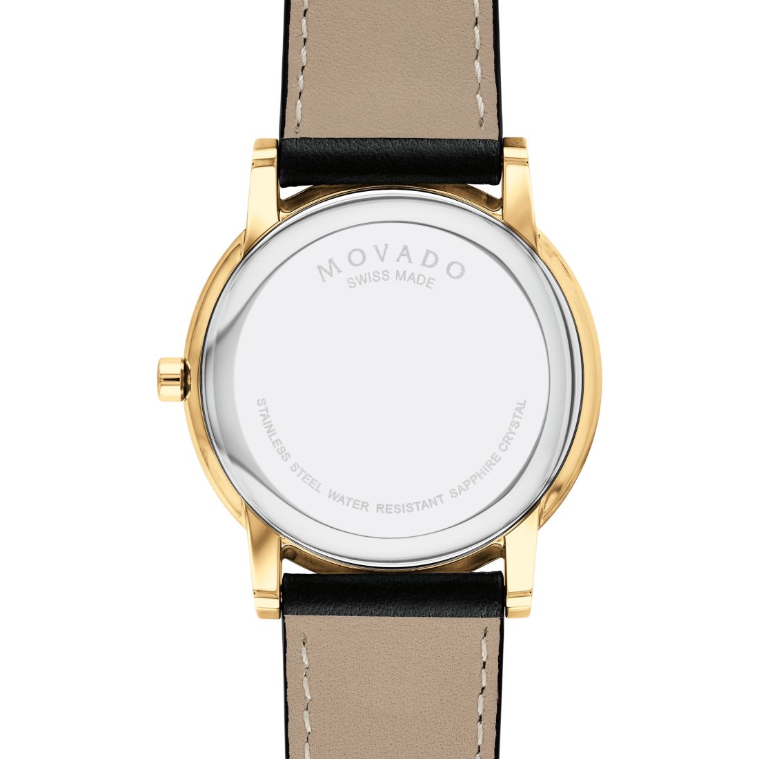 Movado Men's Swiss Museum Classic Black Leather Strap Watch 40mm
