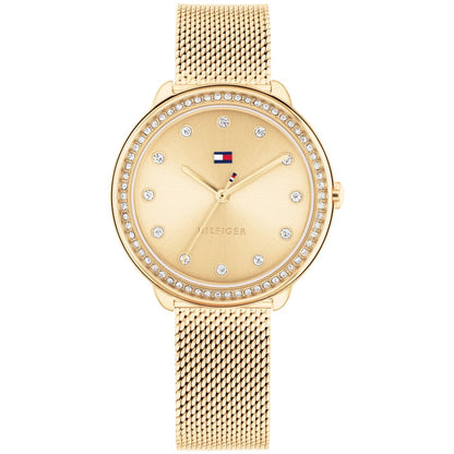 Tommy Hilfiger Women's Quartz Gold-Tone Stainless Steel Mesh Watch 32mm