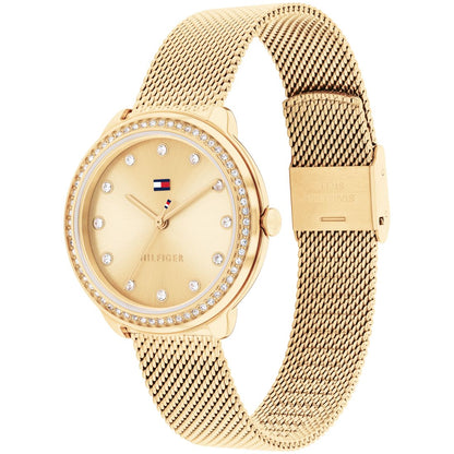 Tommy Hilfiger Women's Quartz Gold-Tone Stainless Steel Mesh Watch 32mm