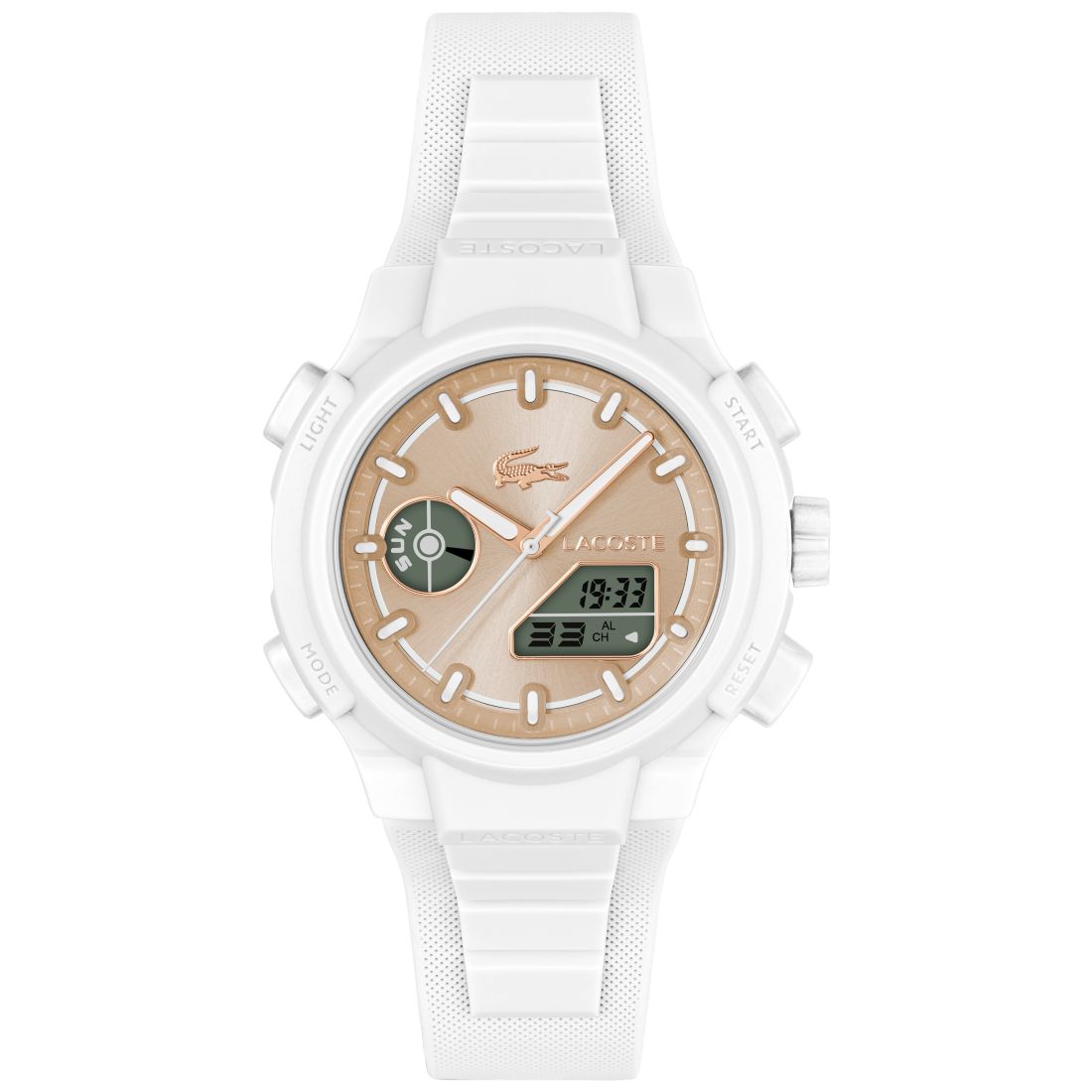 Lacoste Women's LC33 White Silicone Strap Watch, 40mm