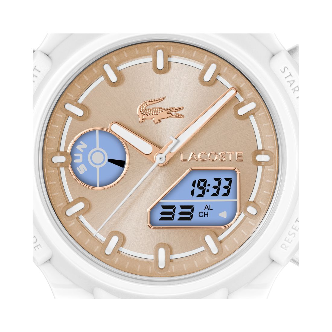 Lacoste Women's LC33 White Silicone Strap Watch, 40mm