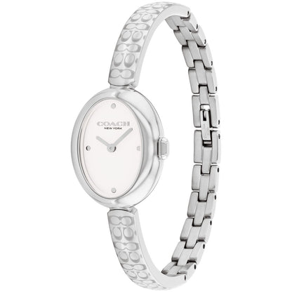 Coach Women's Sammy Silver Tone Stainless Steel Bangle Bracelet Watch, 22.5mm