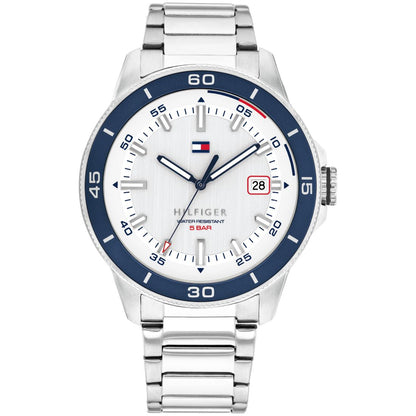 Tommy Hilfiger Men's Quartz Silver Tone Stainless Steel Bracelet Watch, 43mm