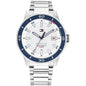 Tommy Hilfiger Men's Quartz Silver Tone Stainless Steel Bracelet Watch, 43mm