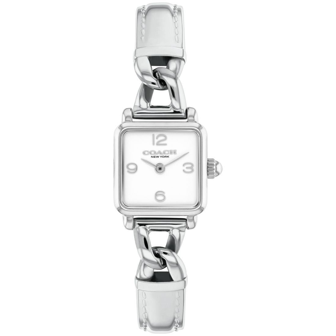 Coach Women's Cass Silver Tone Stainless Steel Bangle Bracelet Watch, 18mm