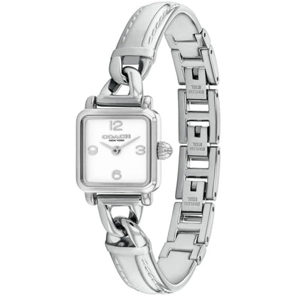Coach Women's Cass Silver Tone Stainless Steel Bangle Bracelet Watch, 18mm