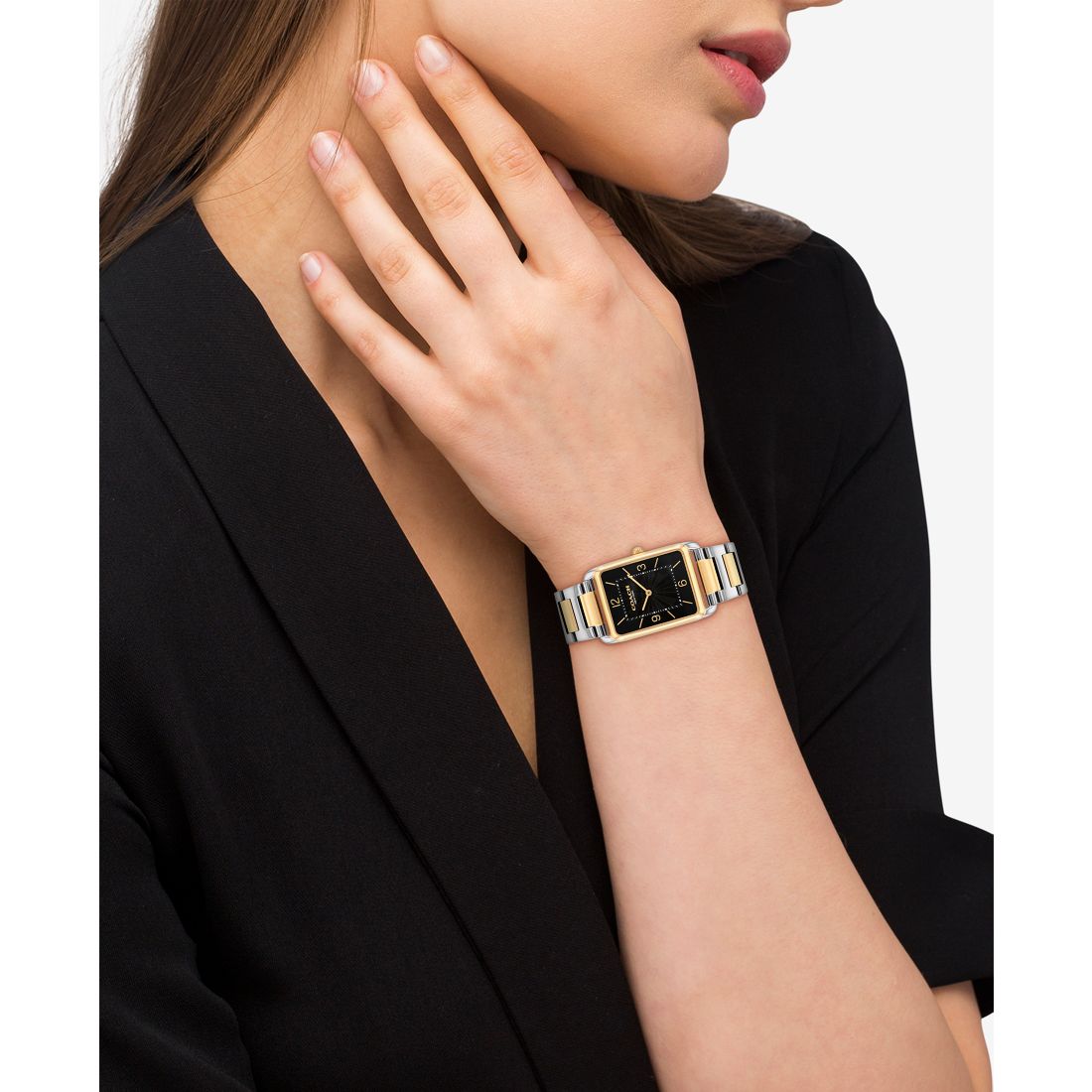 Coach Unisex Elliot Two Tone Stainless Steel Bracelet Watch, 32x26mm