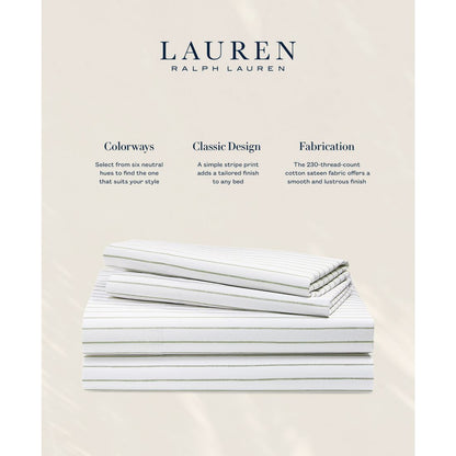 Lauren Ralph Lauren Spencer Stripe Sheet Set, Queen