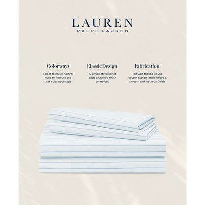 Lauren Ralph Lauren Spencer Stripe Sheet Set, Queen