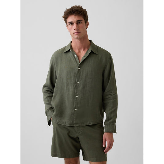 Men's 100% Linen Relaxed Shirt