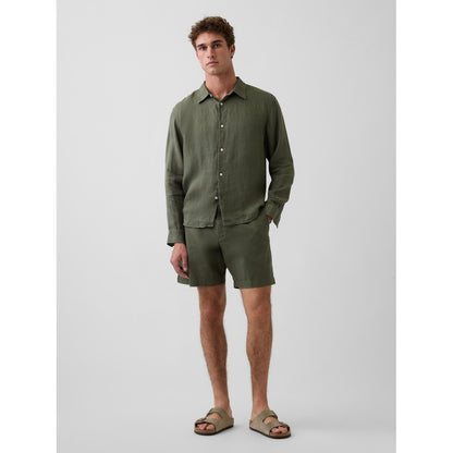 Men's 100% Linen Relaxed Shirt