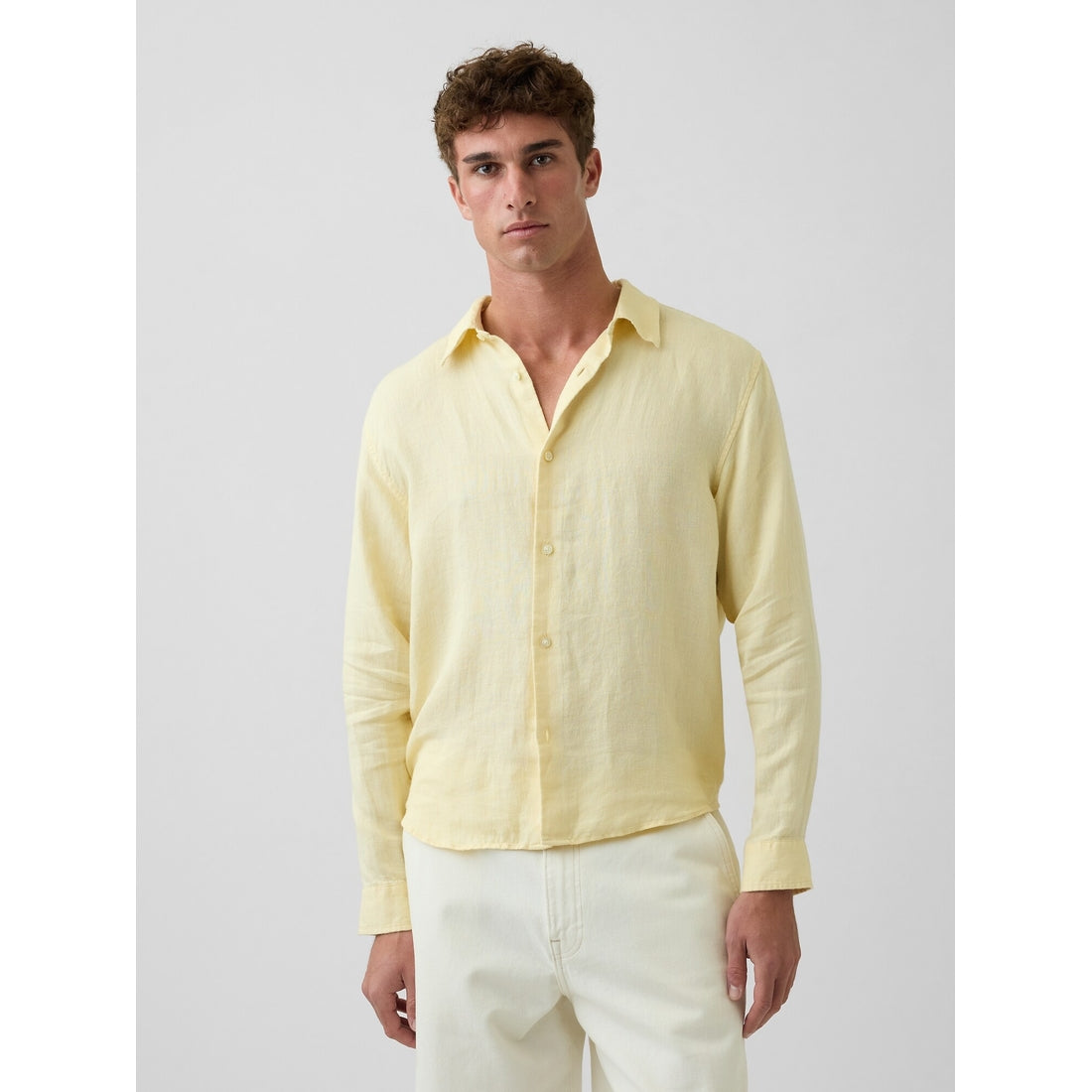 Men's 100% Linen Relaxed Shirt