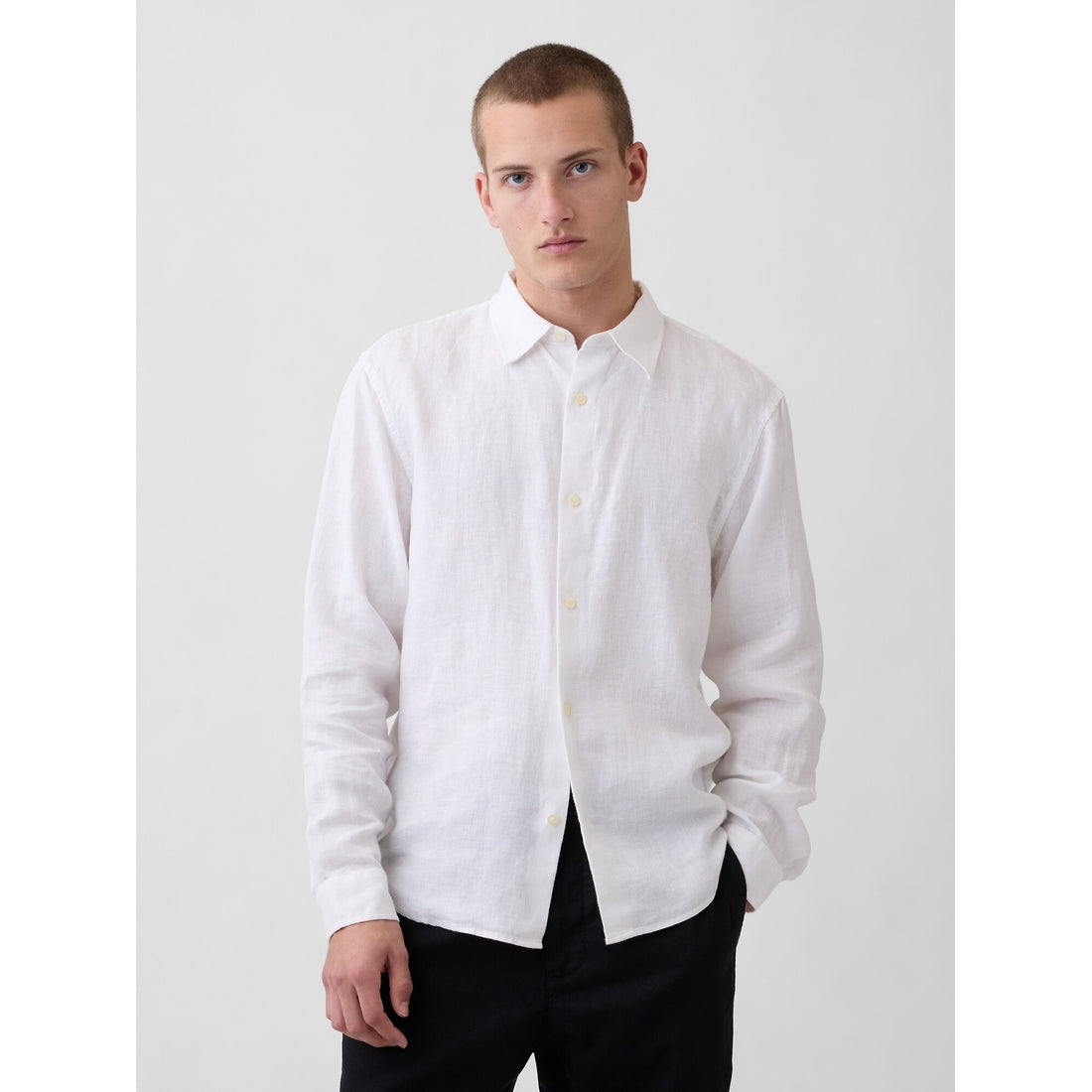 Men's 100% Linen Relaxed Shirt