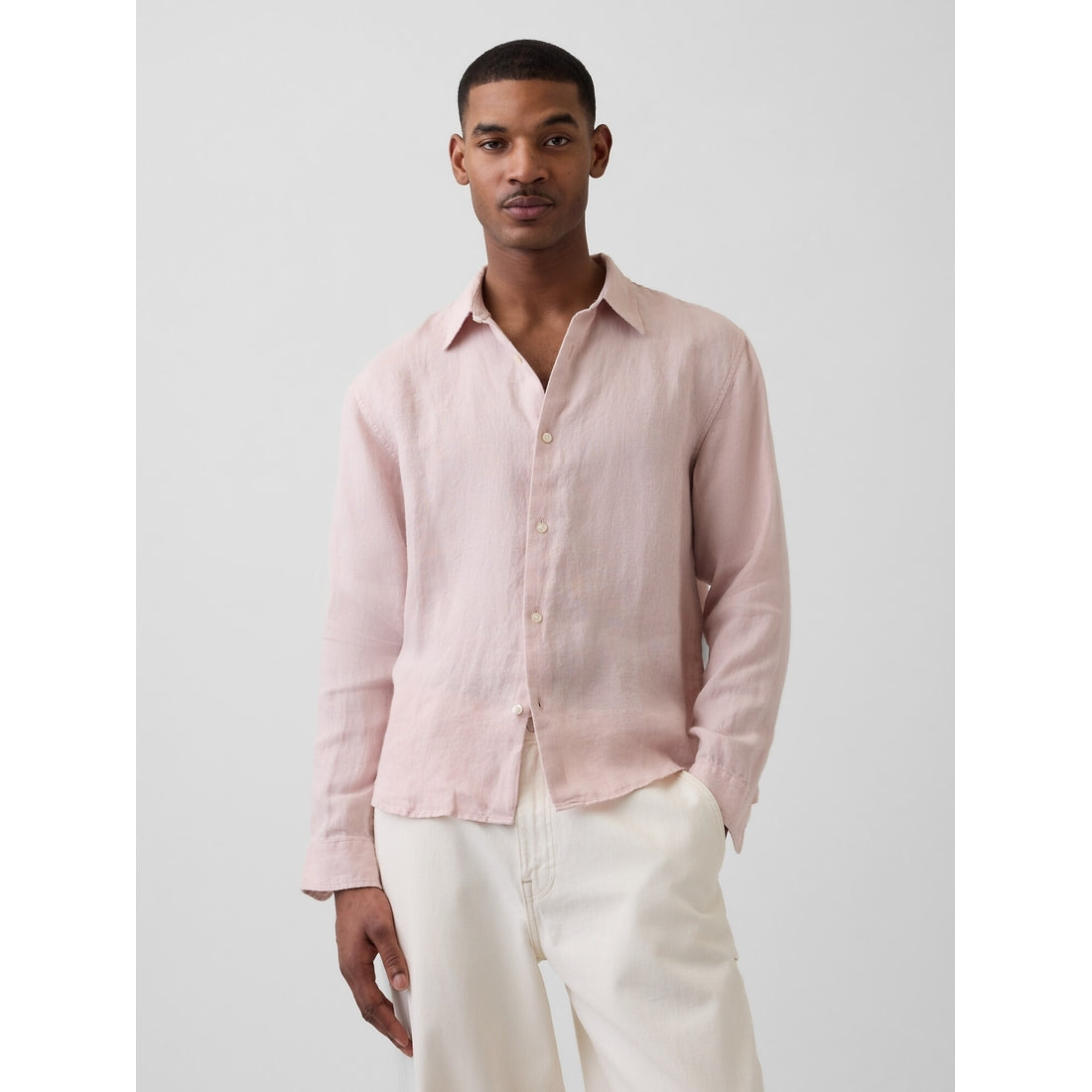 Men's 100% Linen Relaxed Shirt