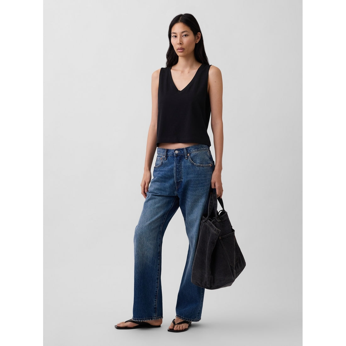 Women's Knit Crop Tank Top