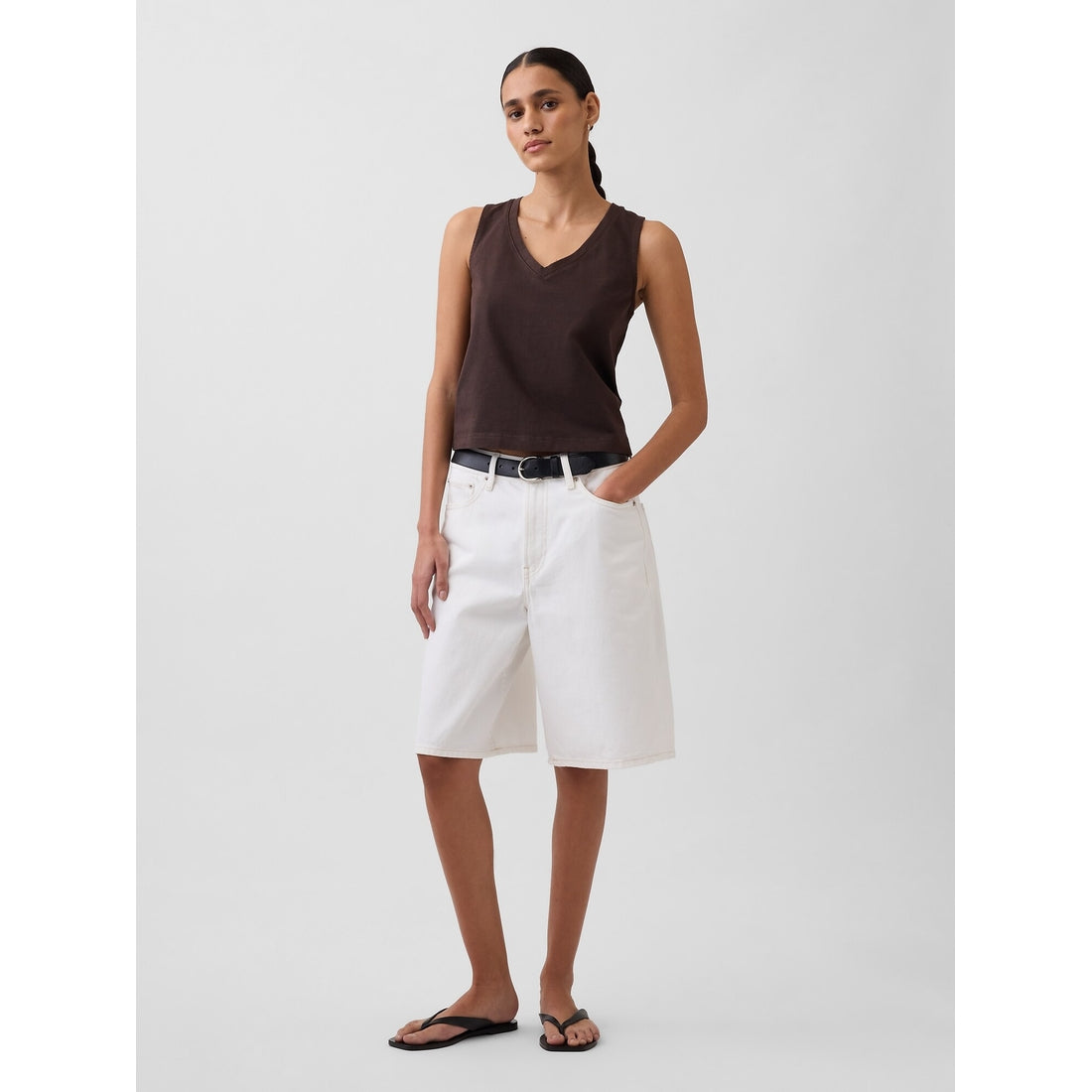 Women's Knit Crop Tank Top