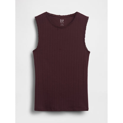 Women's Pointelle Shell Tank Top