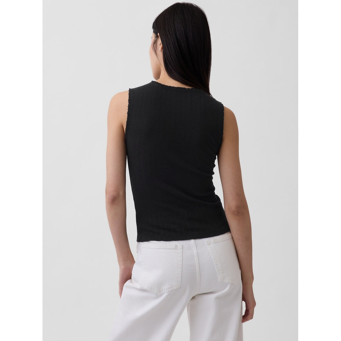 Women's Pointelle Shell Tank Top