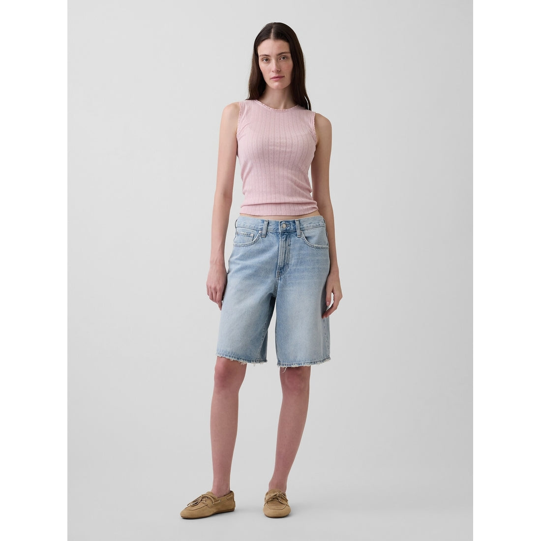Women's Pointelle Shell Tank Top