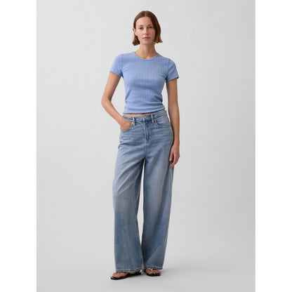 Women's Pointelle Crewneck T-Shirt