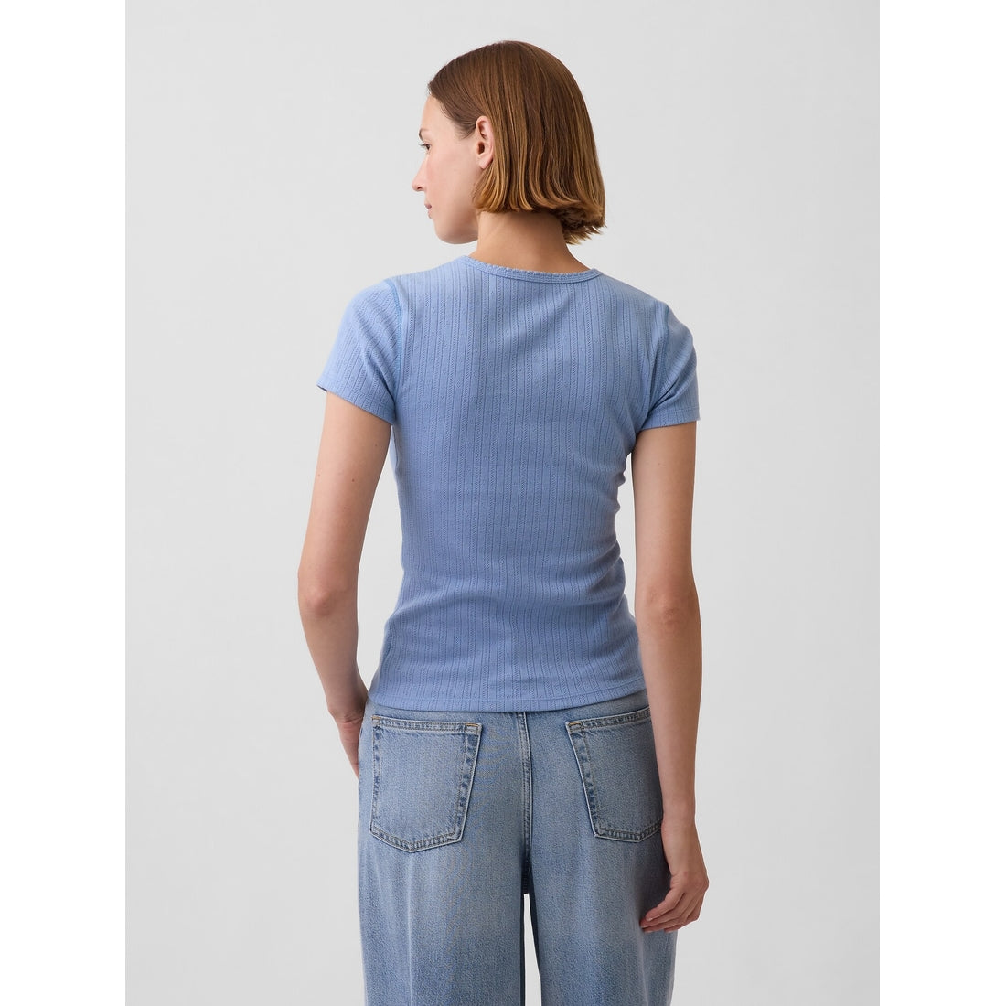 Women's Pointelle Crewneck T-Shirt