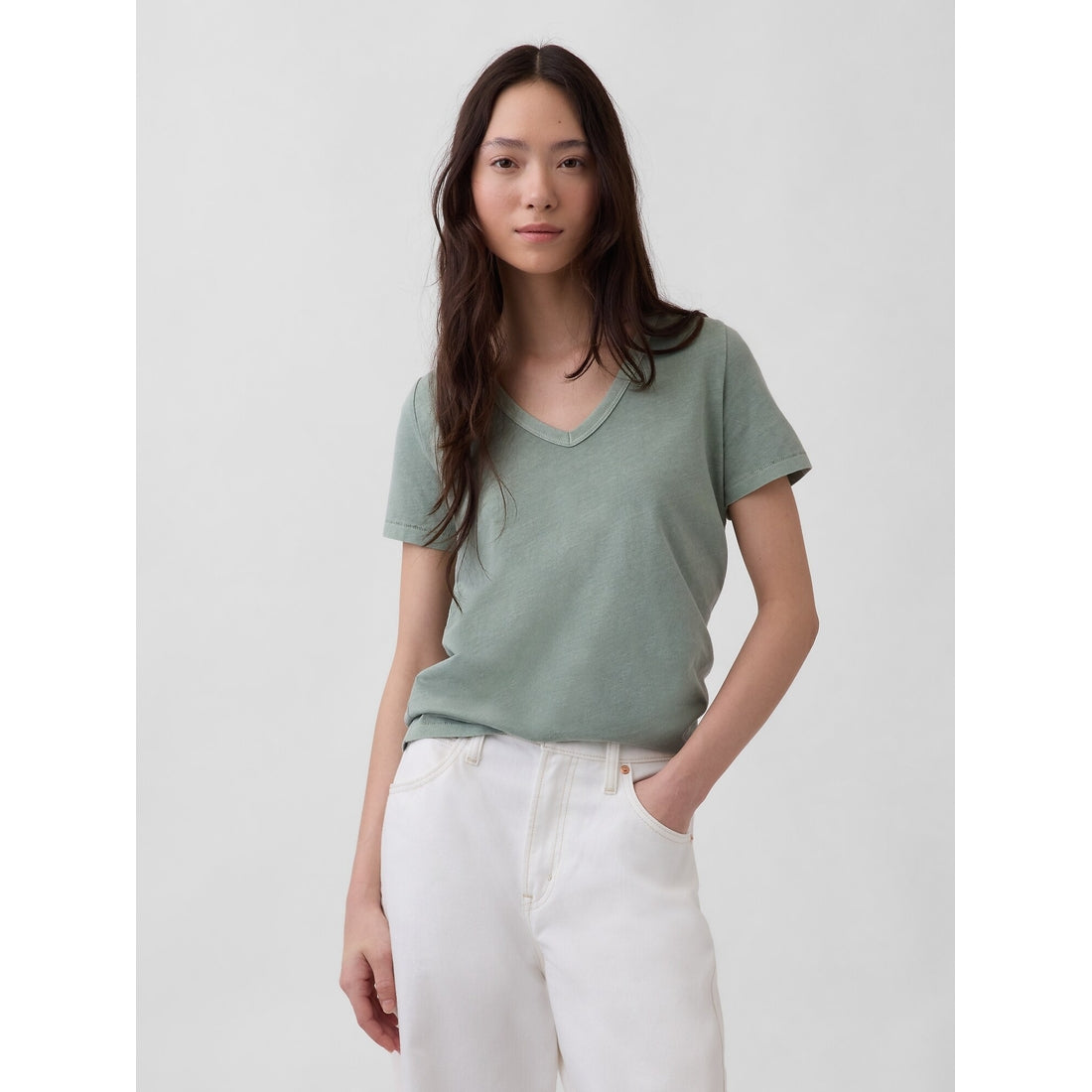 Women's Organic Cotton Vintagesoft V-Neck T-Shirt