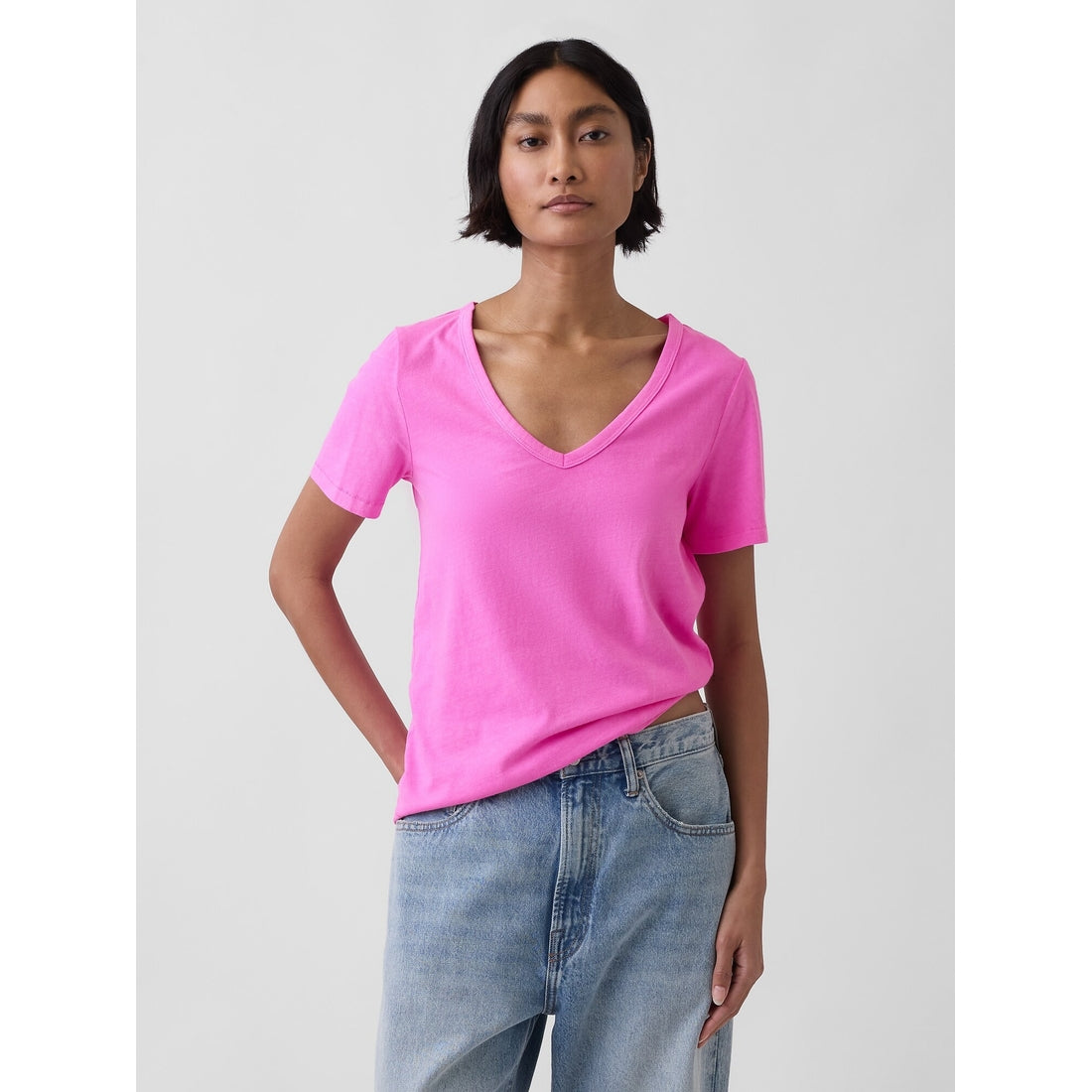 Women's Organic Cotton Vintagesoft V-Neck T-Shirt
