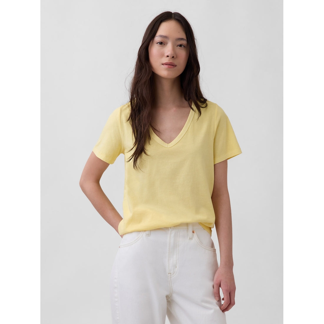 Women's Organic Cotton Vintagesoft V-Neck T-Shirt