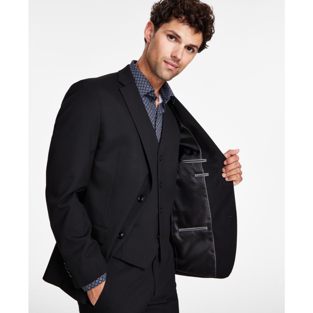 Alfani Men's Slim-Fit Stretch Solid Suit Jacket, Created for Macy's