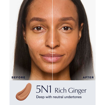 Estee Lauder Double Wear Stay-In-Place Foundation - 5N2 Amber Honey, Deep with neutral subtl