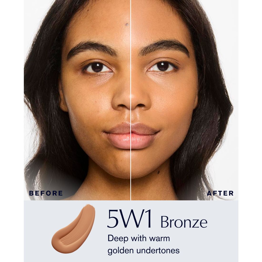 Estee Lauder Double Wear Stay-In-Place Foundation - 5N2 Amber Honey, Deep with neutral subtl