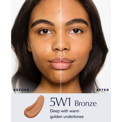 Estee Lauder Double Wear Stay-In-Place Foundation - 5N2 Amber Honey, Deep with neutral subtl