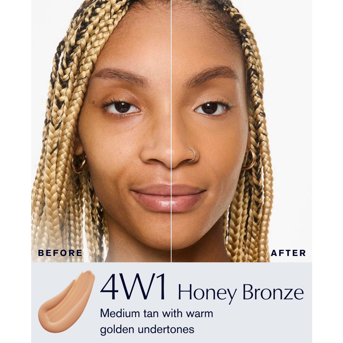 Estee Lauder Double Wear Stay-In-Place Foundation - 5N2 Amber Honey, Deep with neutral subtl
