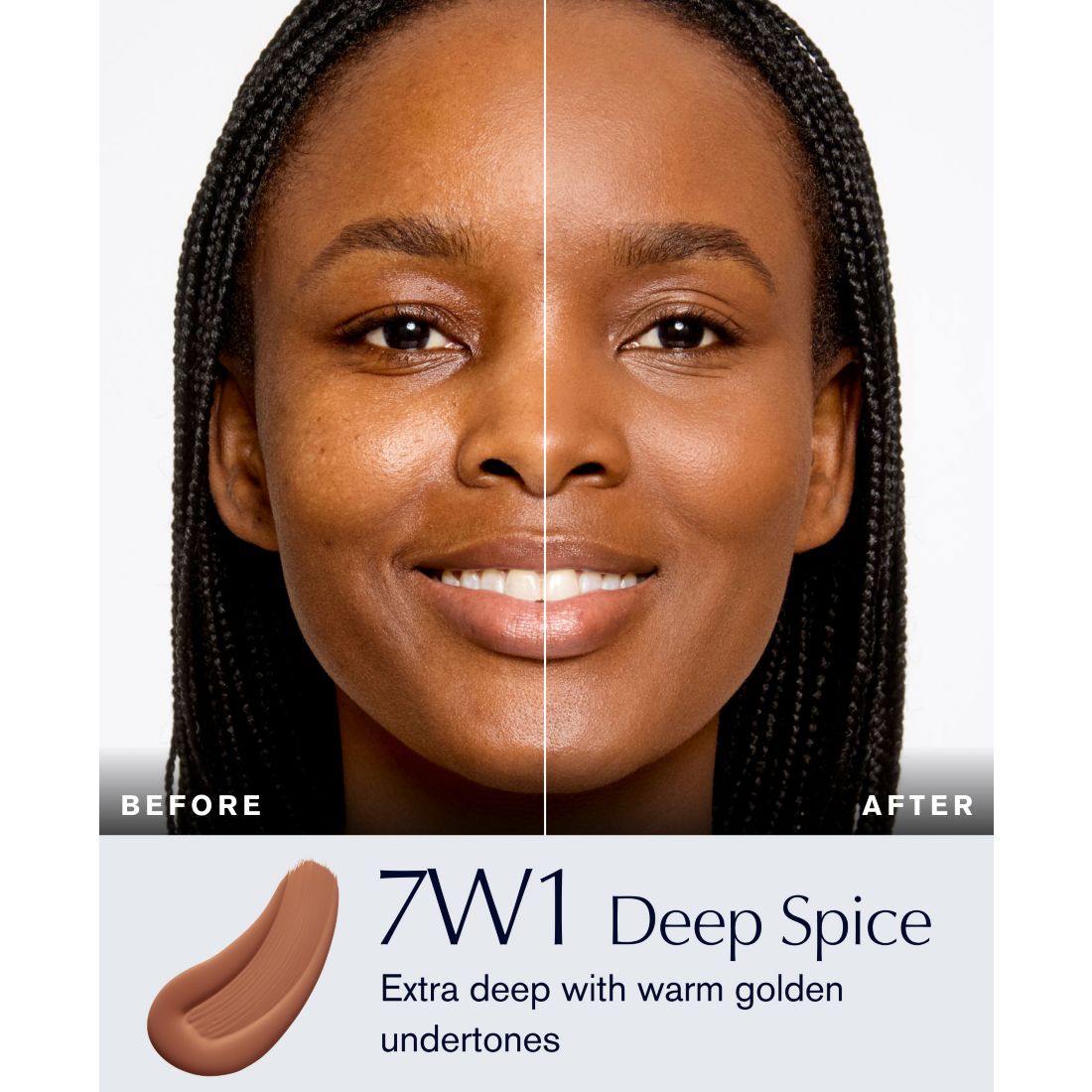 Estee Lauder Double Wear Stay-In-Place Foundation - 5N2 Amber Honey, Deep with neutral subtl