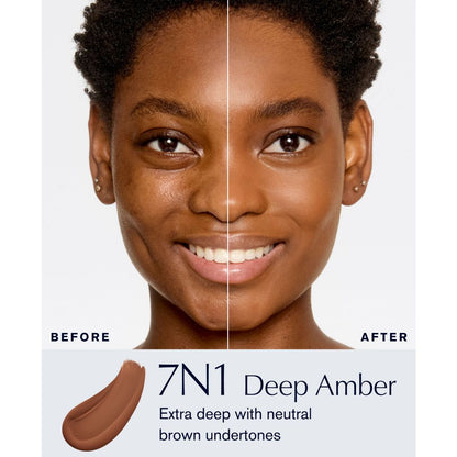 Estee Lauder Double Wear Stay-In-Place Foundation - 5N2 Amber Honey, Deep with neutral subtl