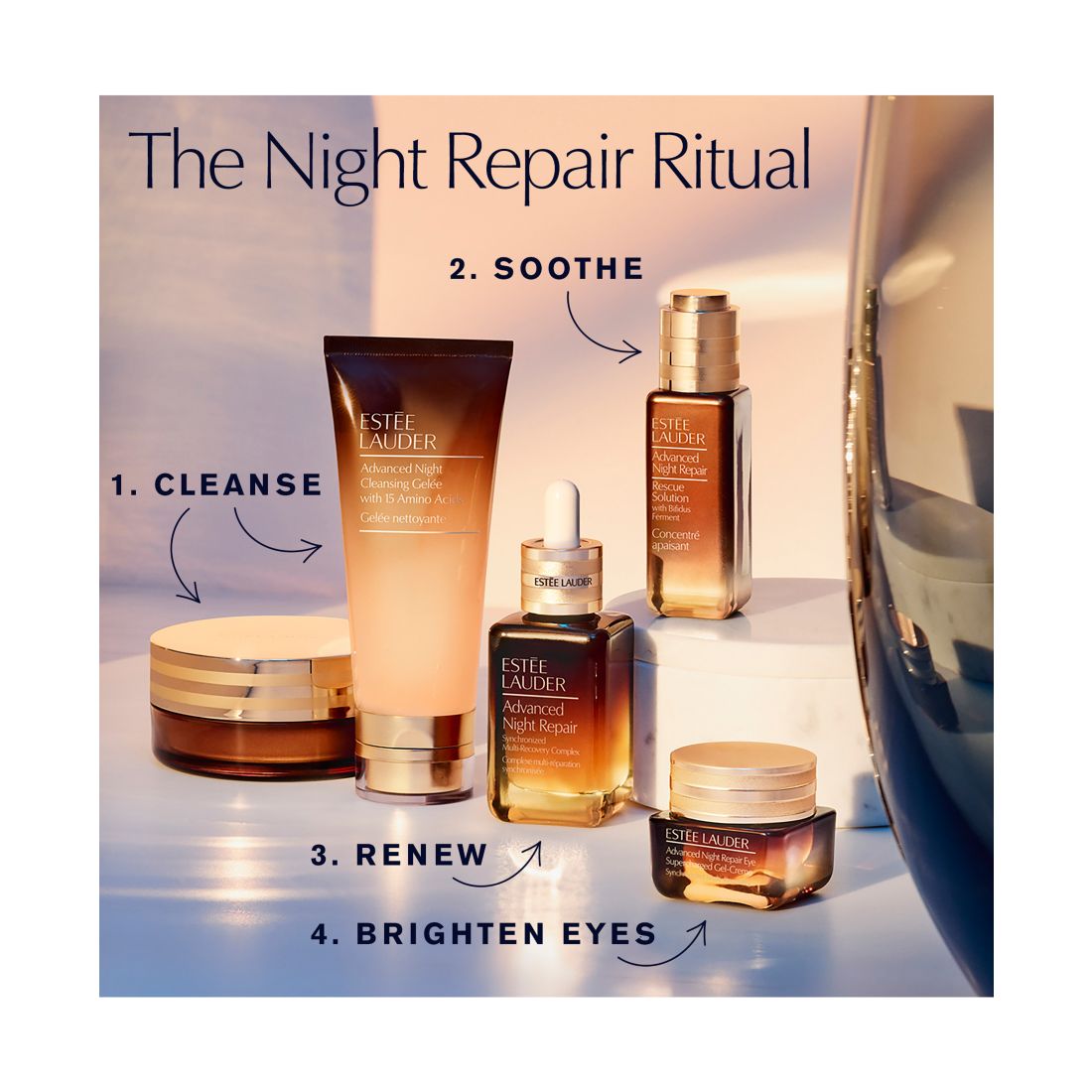 Estee Lauder Advanced Night Cleansing Gelee Foaming Face Wash with 15 Amino Acids, 1 oz. Travel Size