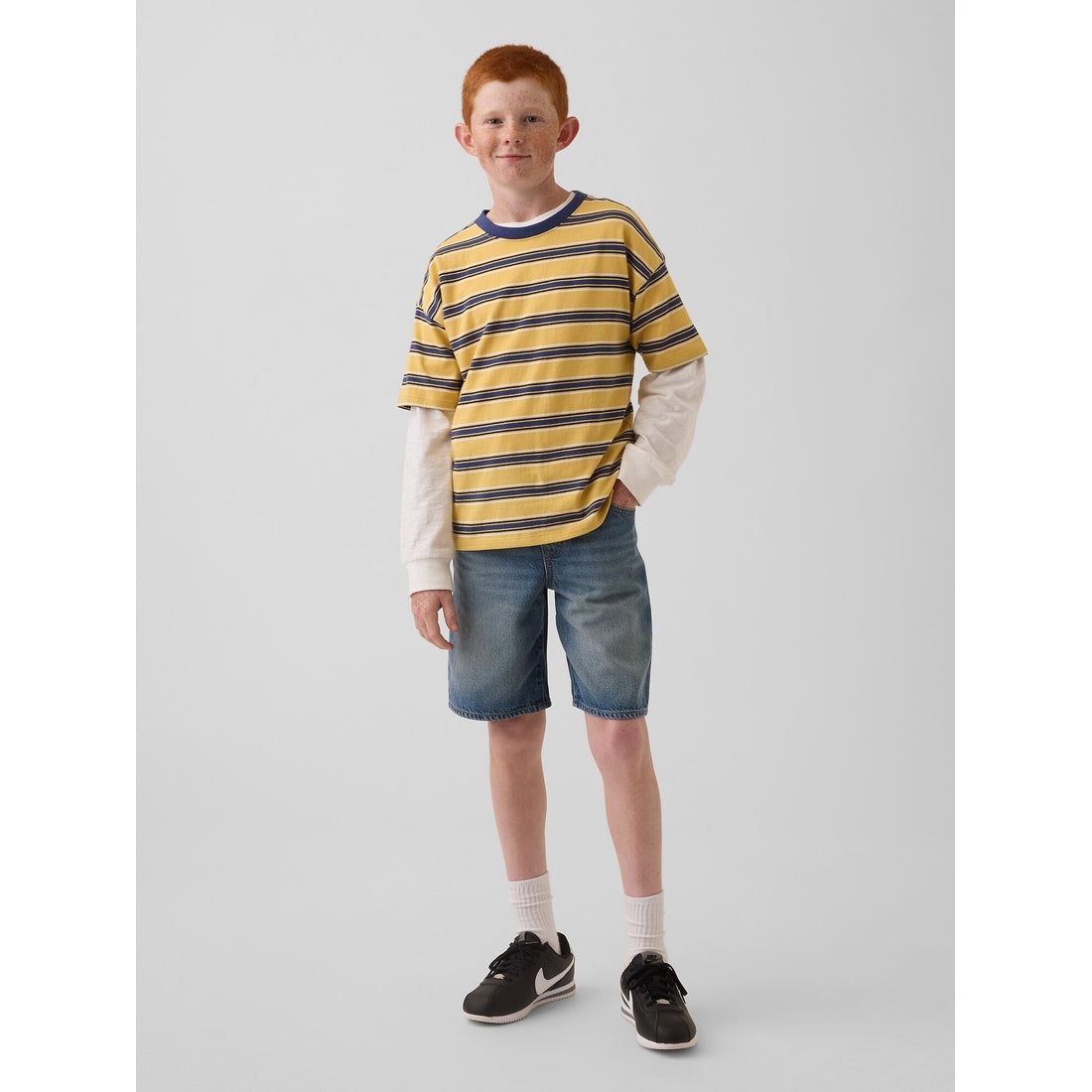 Boys' '90S Loose Easy Denim Carpenter Shorts