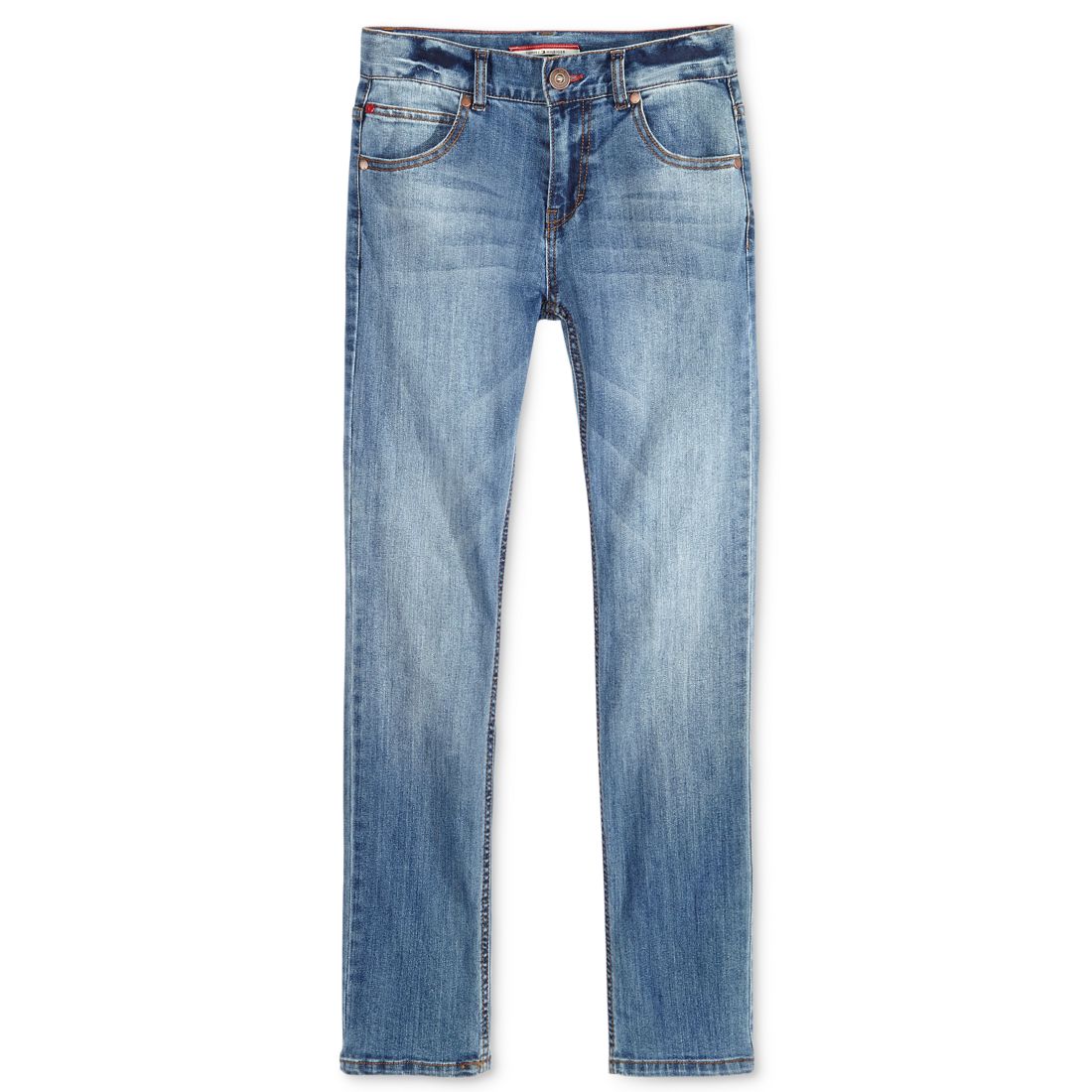 Tommy Hilfiger Big Boys Straight-Fit Stone Blue Jeans