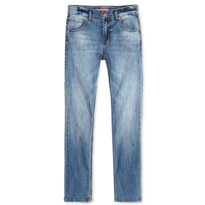 Tommy Hilfiger Big Boys Straight-Fit Stone Blue Jeans