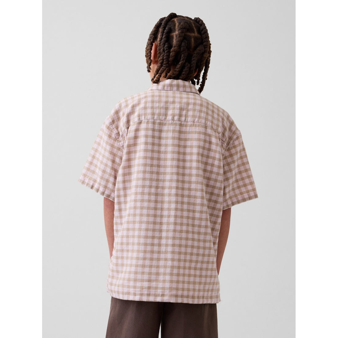 Boys' Linen-Cotton Relaxed Vacay Shirt