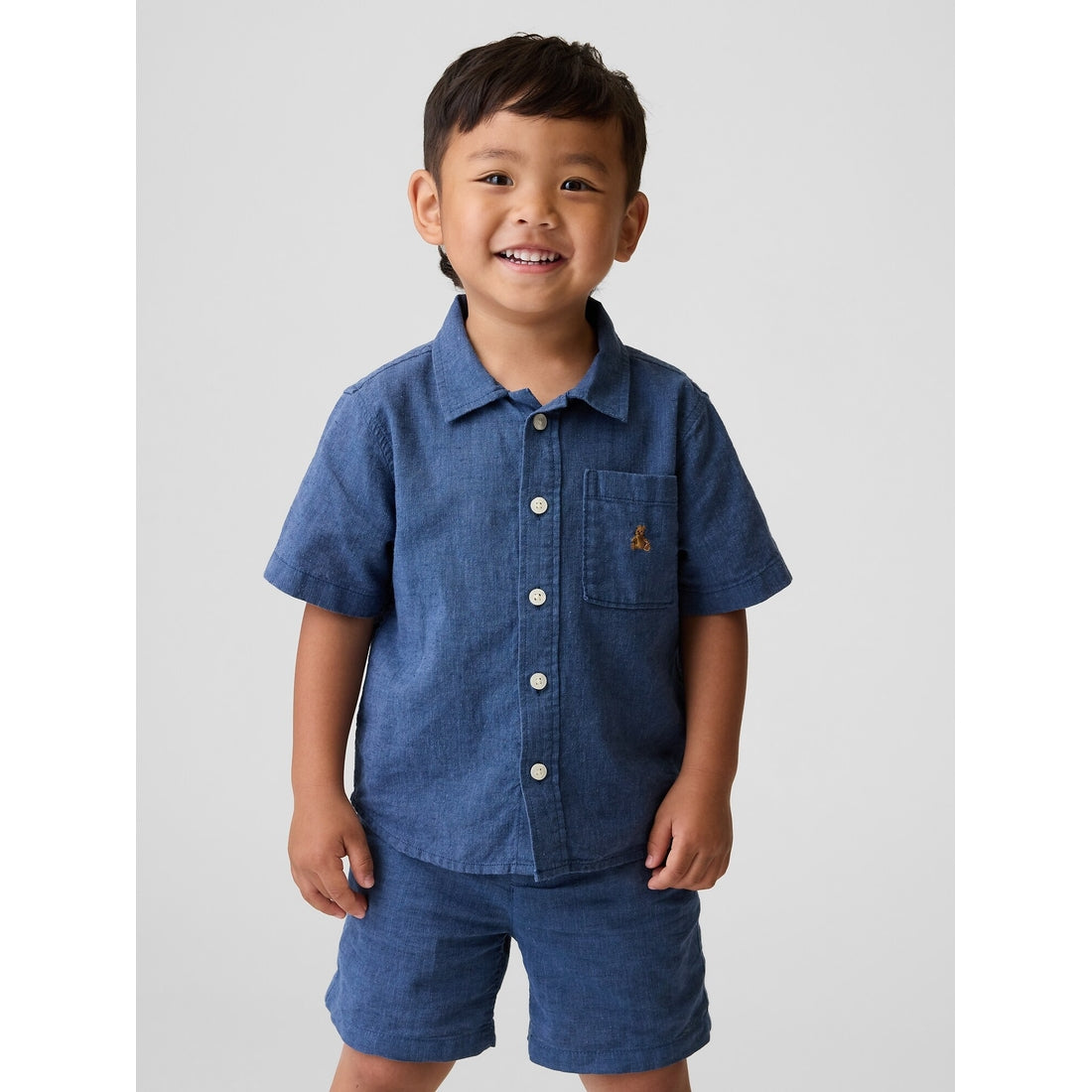 Toddler & Linen-Cotton Shirt