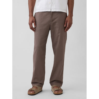 Men's Linen-Cotton Relaxed Taper Pants