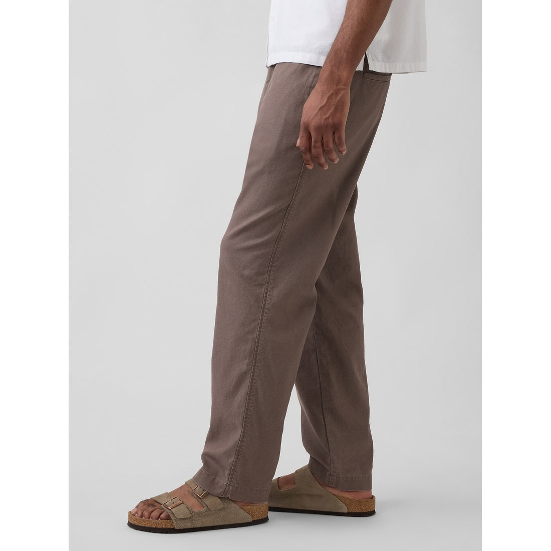 Men's Linen-Cotton Relaxed Taper Pants