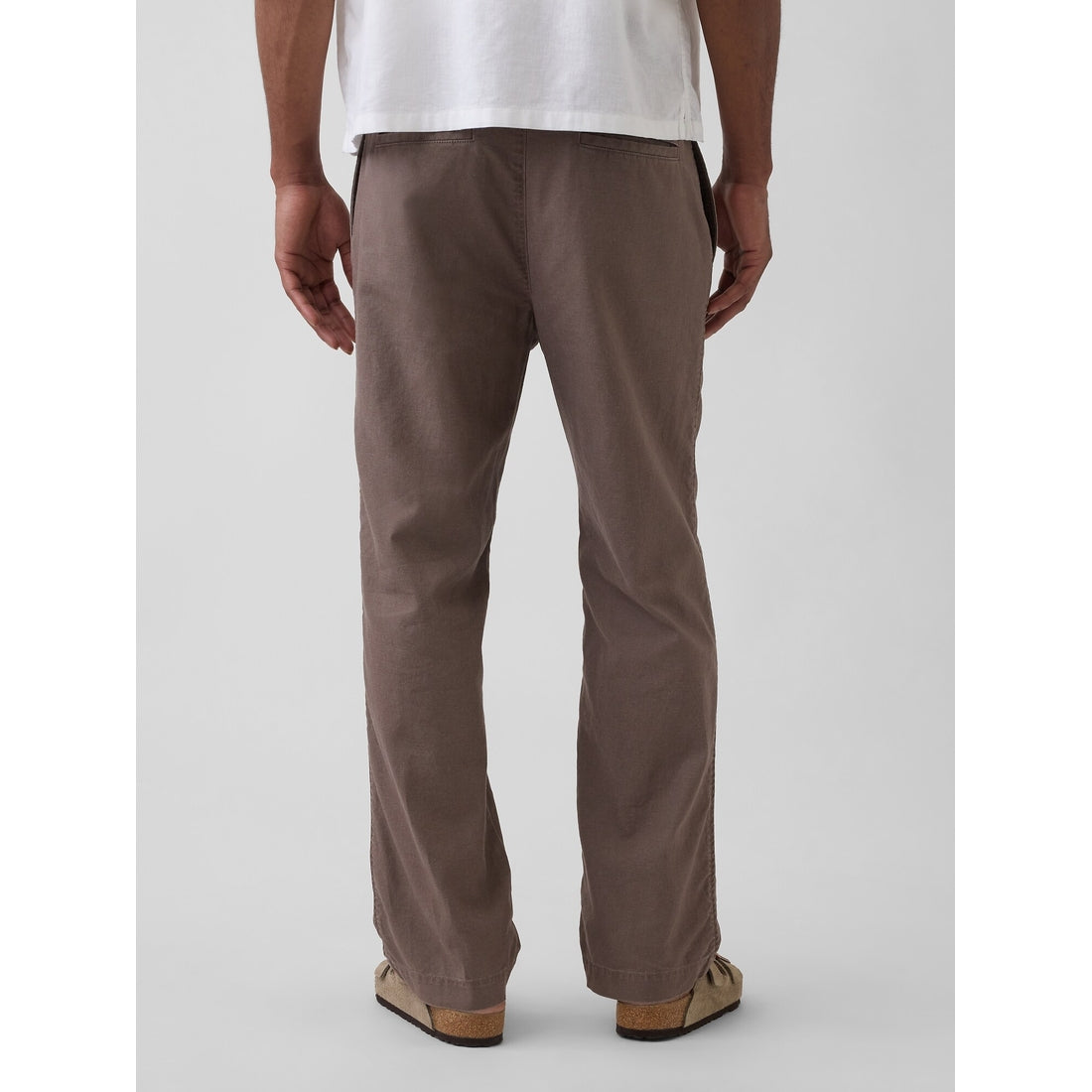 Men's Linen-Cotton Relaxed Taper Pants