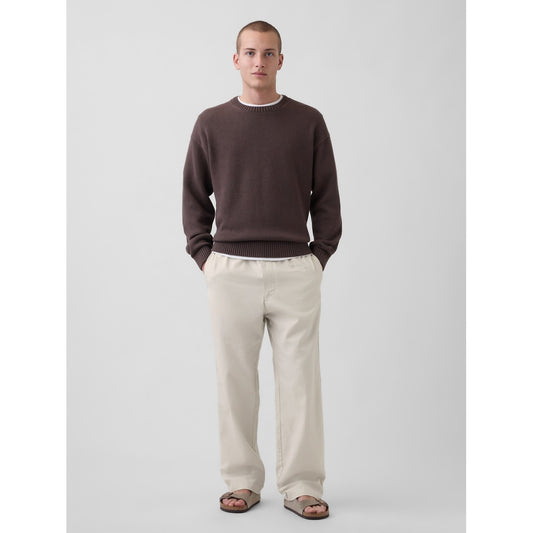 Men's Linen-Cotton Relaxed Taper Pants